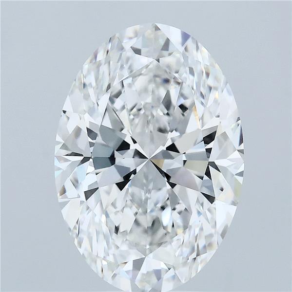 5.08ct Oval F VVS2 Lab Created Diamond