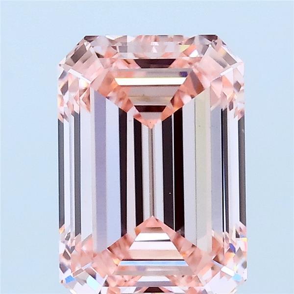 2.02ct Emerald FANCY INTENSE PINK VS1 Lab Created Diamond