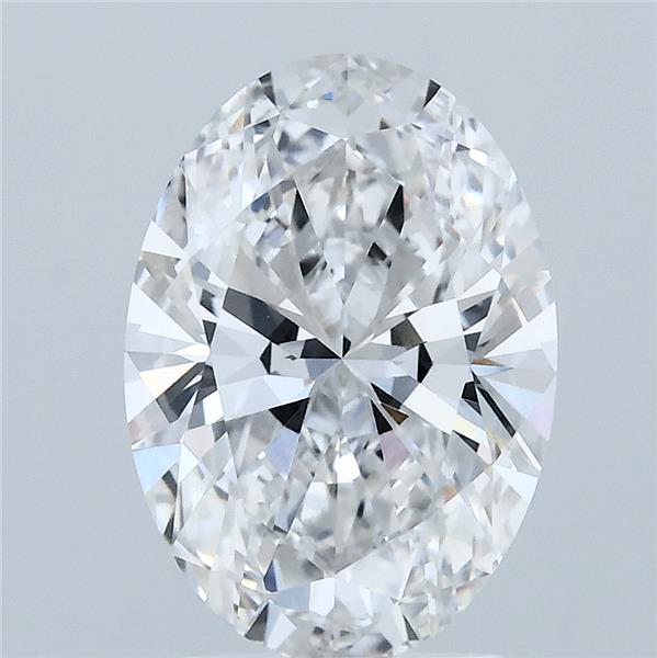 2.56ct Oval E VVS2 Lab Created Diamond