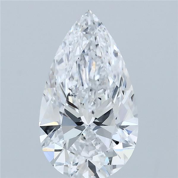 2ct Pear D VVS2 Lab Created Diamond