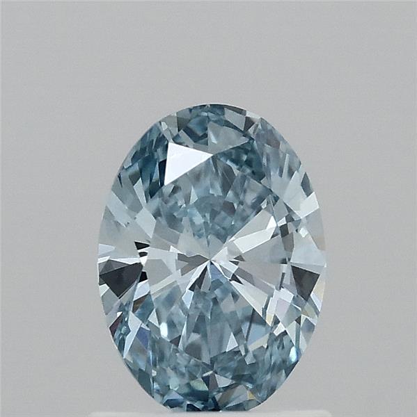 1.01ct Oval FANCY VIVID BLUE VS1 Lab Created Diamond