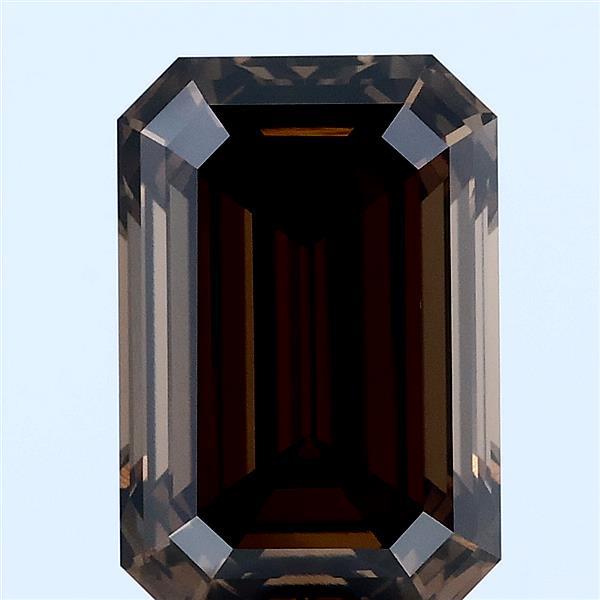 5.08ct Emerald FANCY BROWN VVS2 Lab Created Diamond