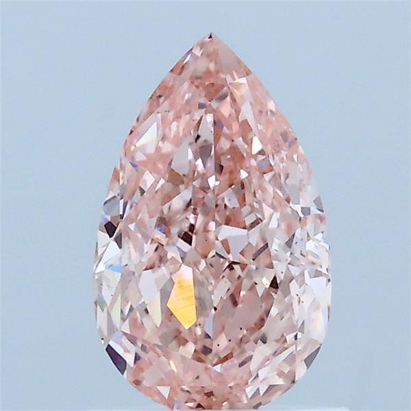 1.11ct Pear FANCY VIVID PINK VS1 Lab Created Diamond