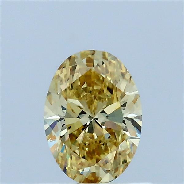 0.55ct Oval FANCY INTENSE YELLOW VVS1 Lab Created Diamond