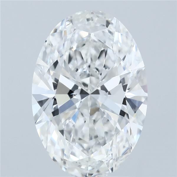 3.03ct Oval E VVS2 Lab Created Diamond