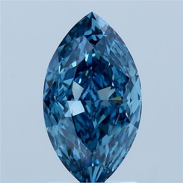2.05ct Marquise FANCY VIVID BLUE VS1 Lab Created Diamond