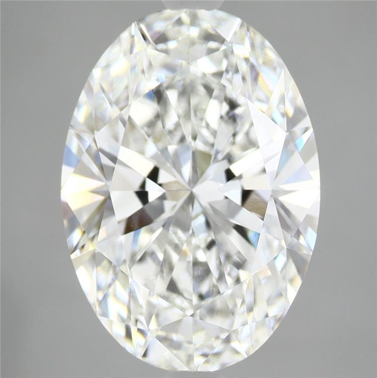 4.1ct Oval F VVS2 Lab Created Diamond
