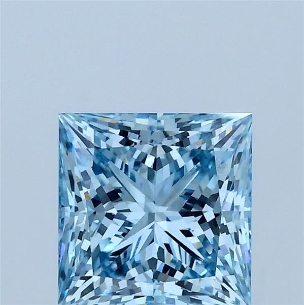 1.41ct Princess FANCY VIVID BLUE VS1 Lab Created Diamond