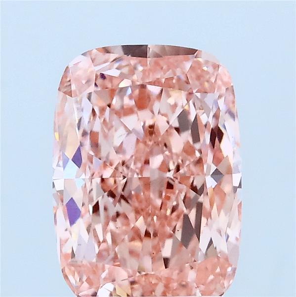 2.02ct Cushion FANCY VIVID PINK VS2 Lab Created Diamond