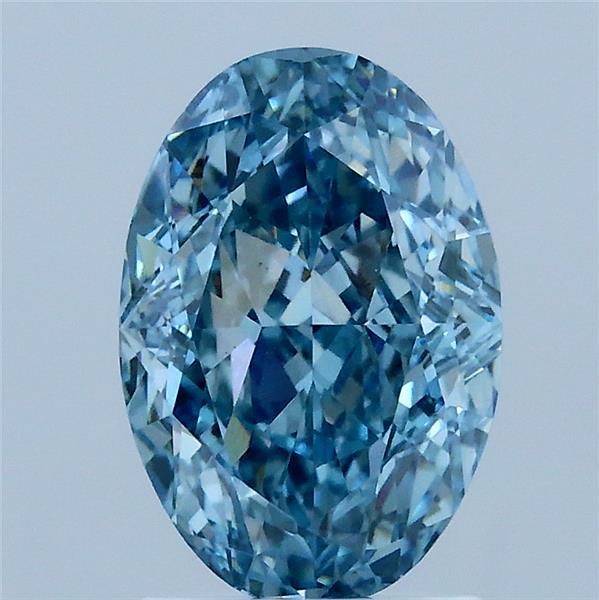 2.09ct Oval FANCY VIVID BLUE VS1 Lab Created Diamond