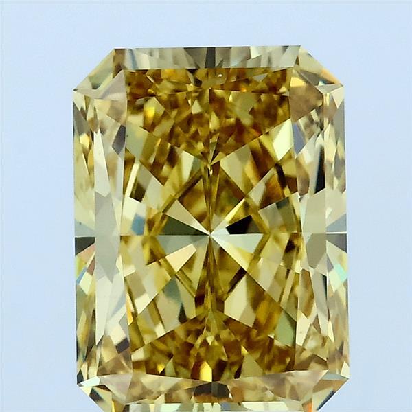 3.05ct Radiant FANCY INTENSE YELLOW VS1 Lab Created Diamond