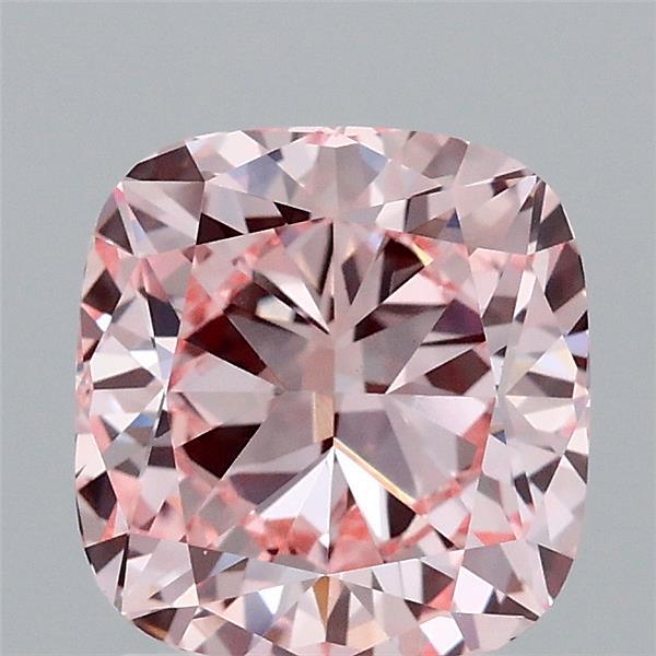 2.01ct Cushion FANCY INTENSE PINK VS1 Lab Created Diamond