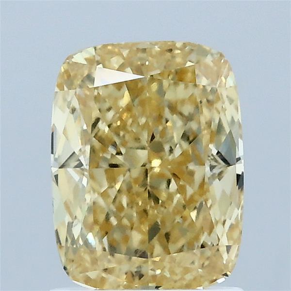 1.54ct Cushion FANCY INTENSE YELLOW VS1 Lab Created Diamond