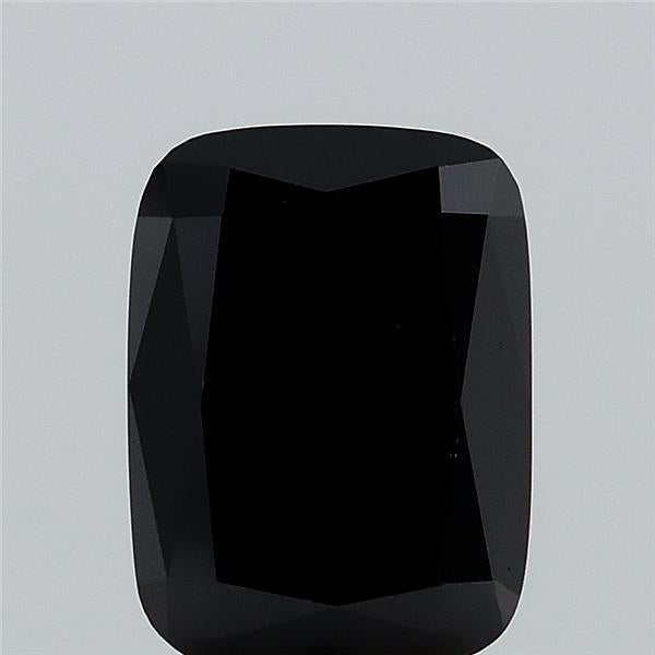 0.97ct Cushion FANCY BLACK  Lab Created Diamond