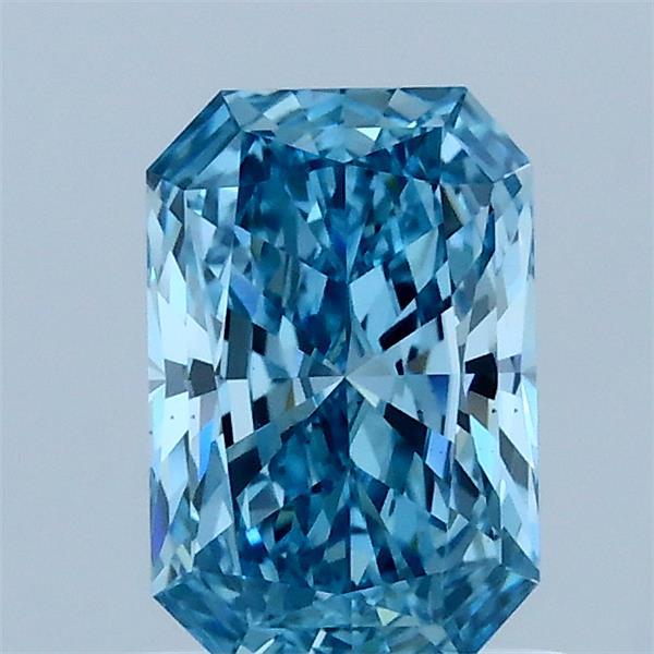 1.03ct Radiant FANCY VIVID BLUE VS2 Lab Created Diamond