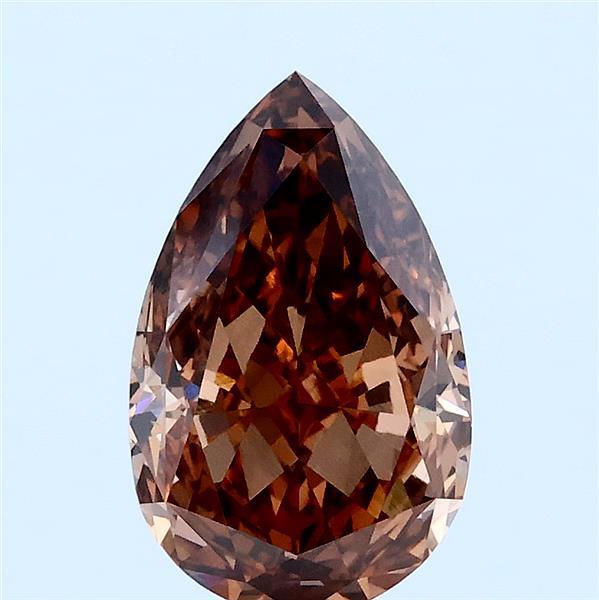 2.07ct Pear FANCY BROWN VVS2 Lab Created Diamond