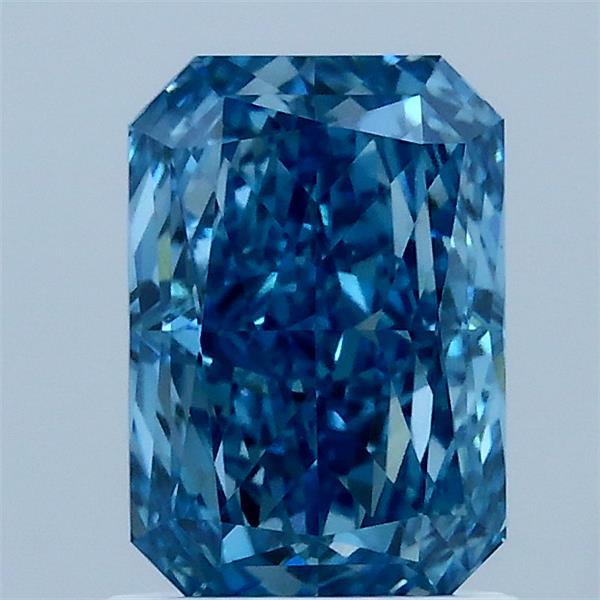 1.52ct Radiant FANCY VIVID BLUE VS1 Lab Created Diamond
