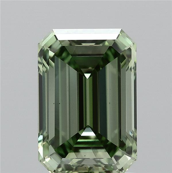 2.04ct Emerald FANCY VIVID GREEN VS1 Lab Created Diamond
