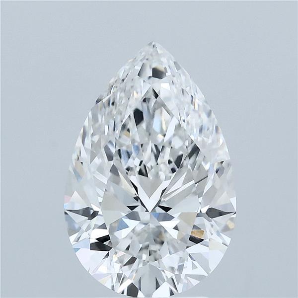 3.02ct Pear E VVS2 Lab Created Diamond
