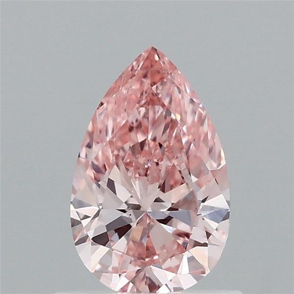 0.73ct Pear FANCY INTENSE PINK VS1 Lab Created Diamond