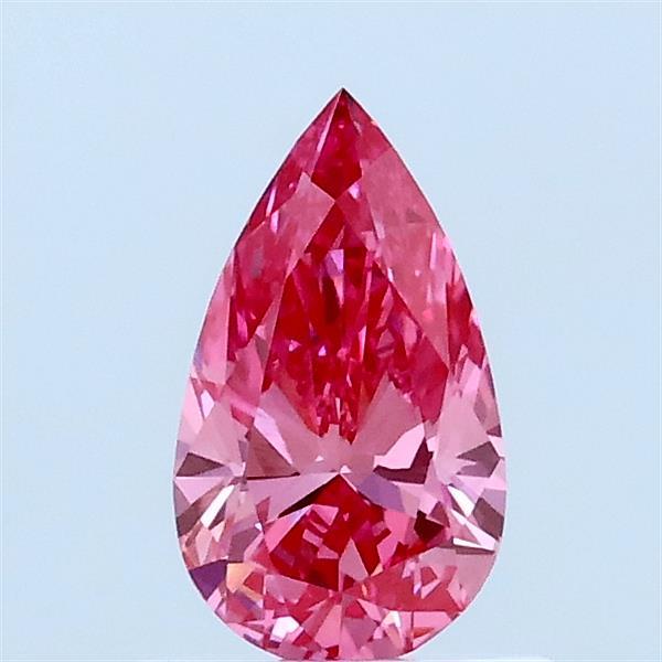 0.51ct Pear FANCY VIVID PINK VVS2 Lab Created Diamond