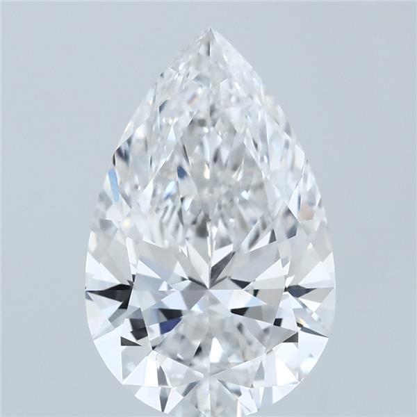 2.82ct Pear E VVS1 Lab Created Diamond