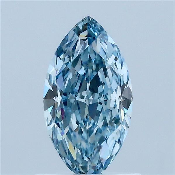 1.02ct Marquise FANCY VIVID BLUE VVS2 Lab Created Diamond
