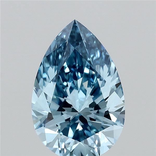 2.02ct Pear FANCY VIVID BLUE VS1 Lab Created Diamond