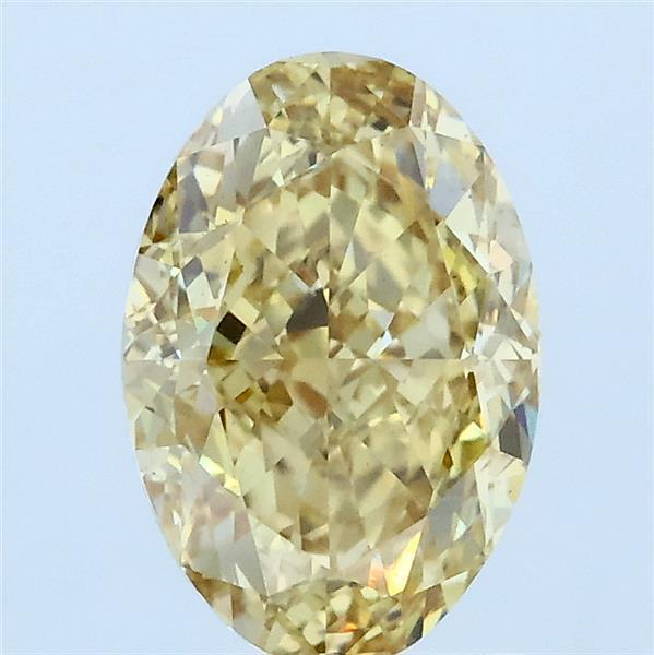 2.06ct Oval FANCY INTENSE YELLOW VS1 Lab Created Diamond