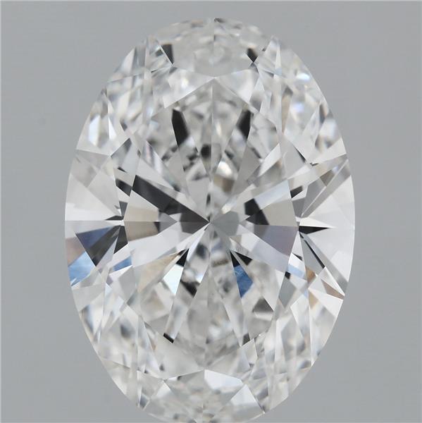 8.03ct Oval F VVS2 Lab Created Diamond
