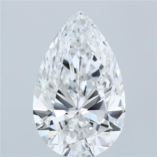 4.01ct Pear E VS1 Lab Created Diamond