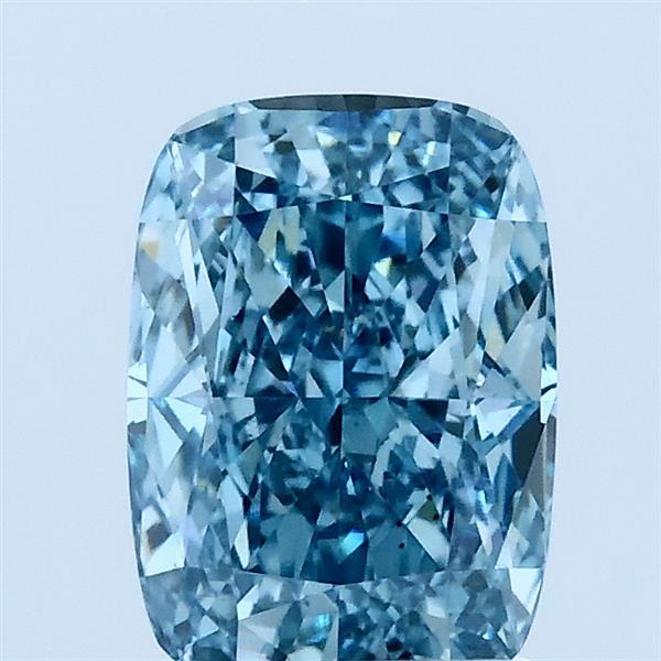 1.57ct Cushion FANCY VIVID BLUE VS2 Lab Created Diamond