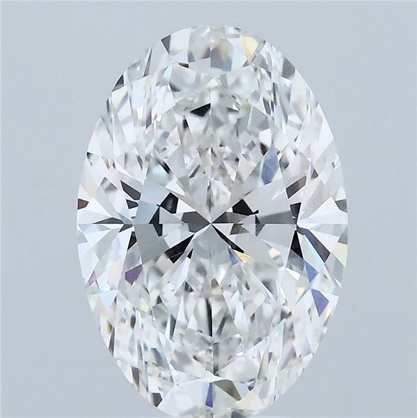 3.05ct Oval F VVS2 Lab Created Diamond