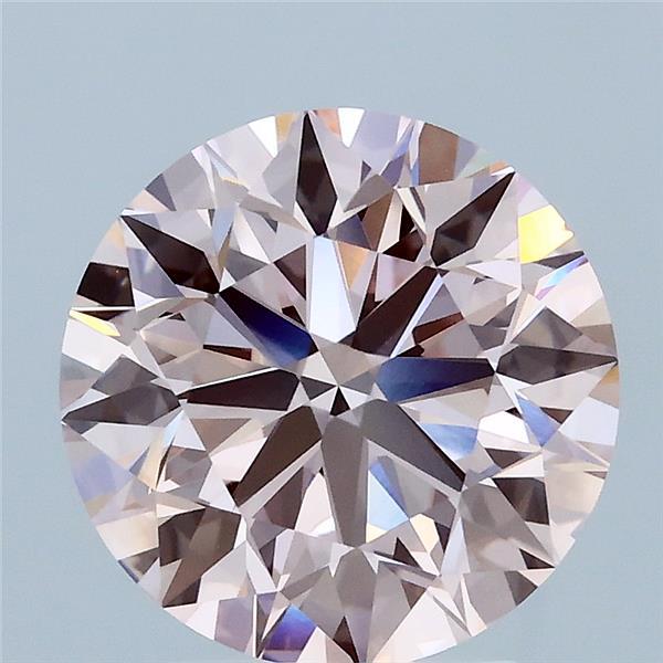 3.01ct Round FANCY INTENSE PINK VVS2 Lab Created Diamond