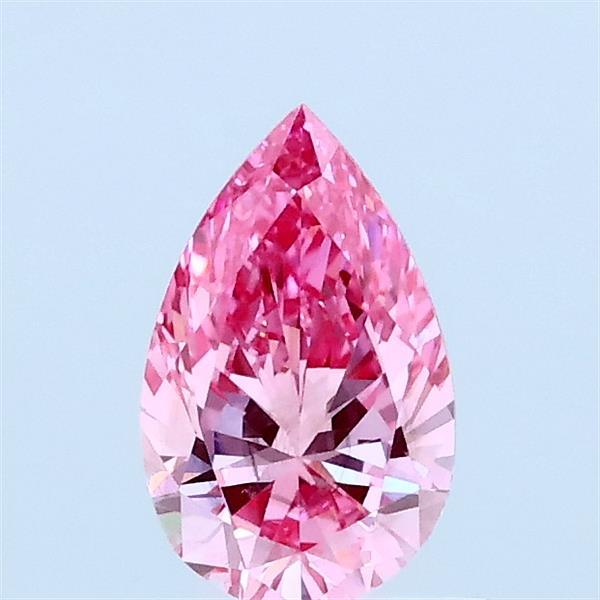 0.53ct Pear FANCY VIVID PINK VS2 Lab Created Diamond