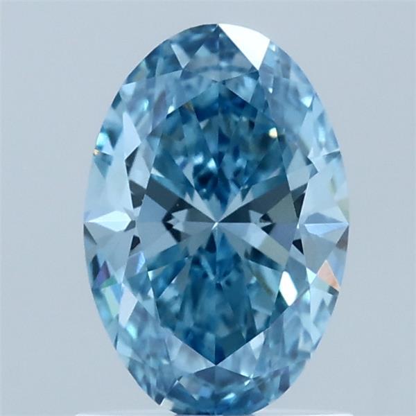 1.03ct Oval FANCY VIVID BLUE VVS1 Lab Created Diamond