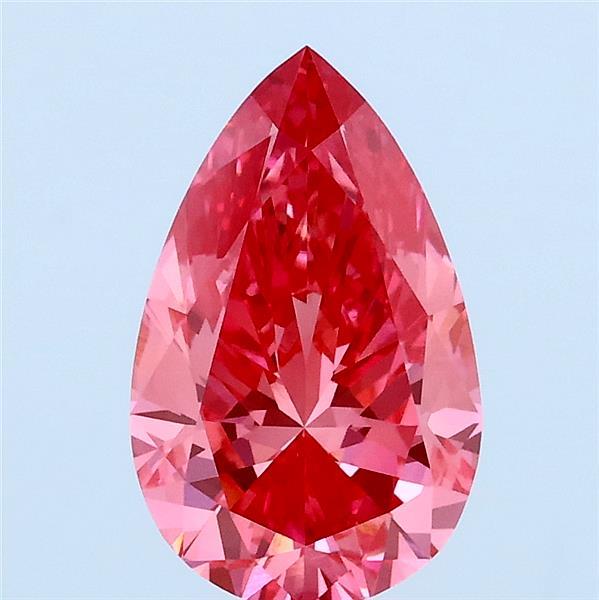 1.63ct Pear FANCY VIVID PINK VVS2 Lab Created Diamond