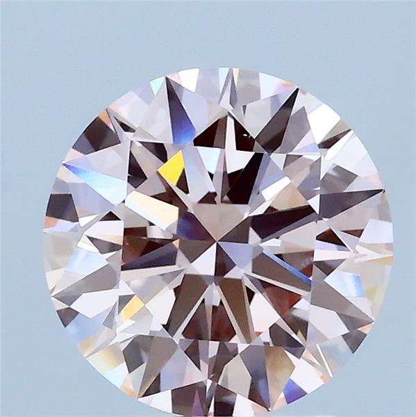1.84ct Round FANCY PINK VVS2 Lab Created Diamond