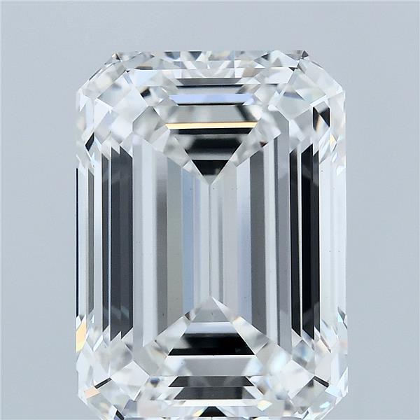 7.23ct Emerald F VS1 Lab Created Diamond