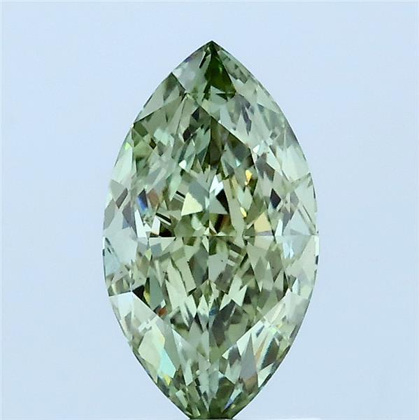1.15ct Marquise FANCY INTENSE GREEN VS1 Lab Created Diamond