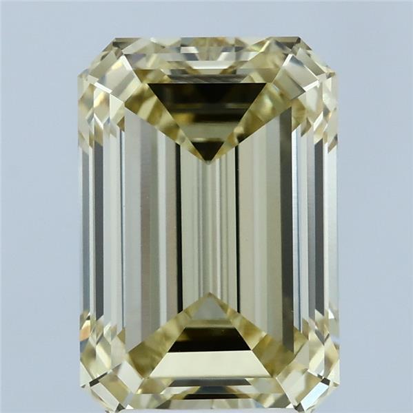 4.09ct Emerald FANCY YELLOW VVS2 Lab Created Diamond