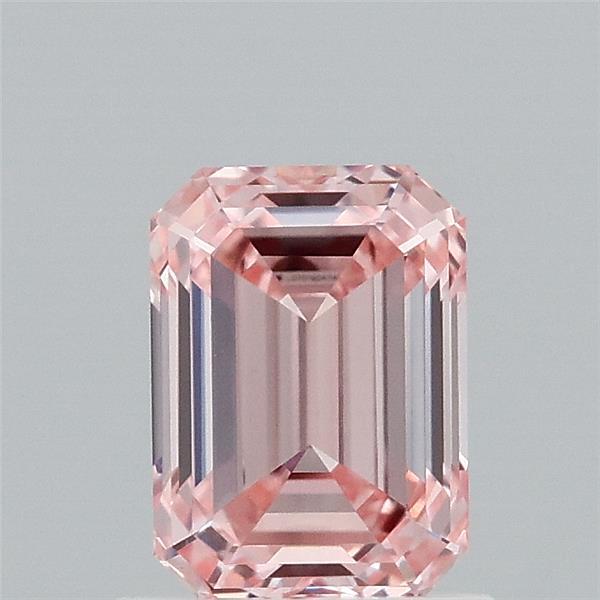 1.1ct Emerald FANCY INTENSE PINK VVS2 Lab Created Diamond