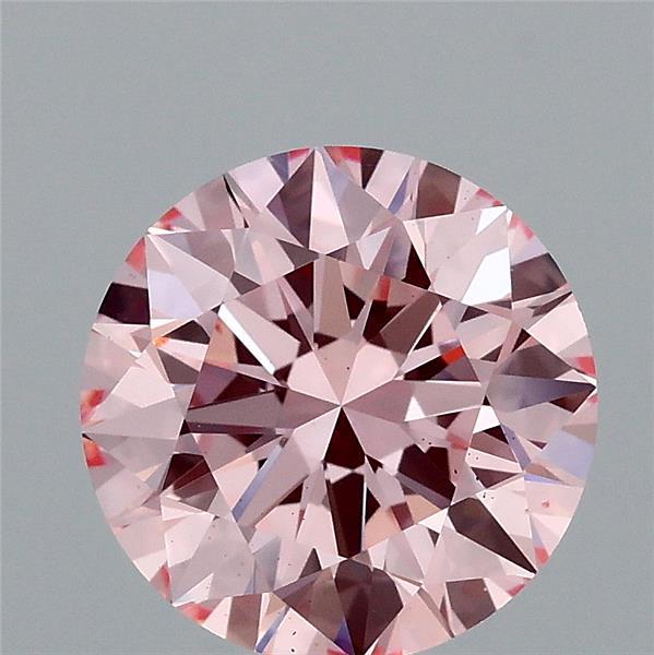 2.01ct Round FANCY VIVID PINK VS1 Lab Created Diamond