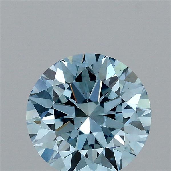 1.44ct Round FANCY VIVID BLUE VS2 Lab Created Diamond