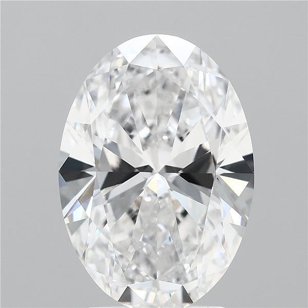 3ct Oval E VVS1 Lab Created Diamond