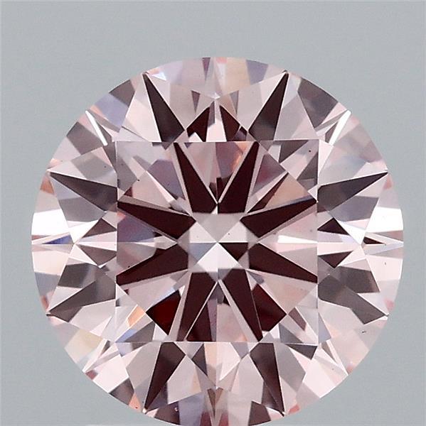 2.06ct Round FANCY INTENSE PINK VS1 Lab Created Diamond