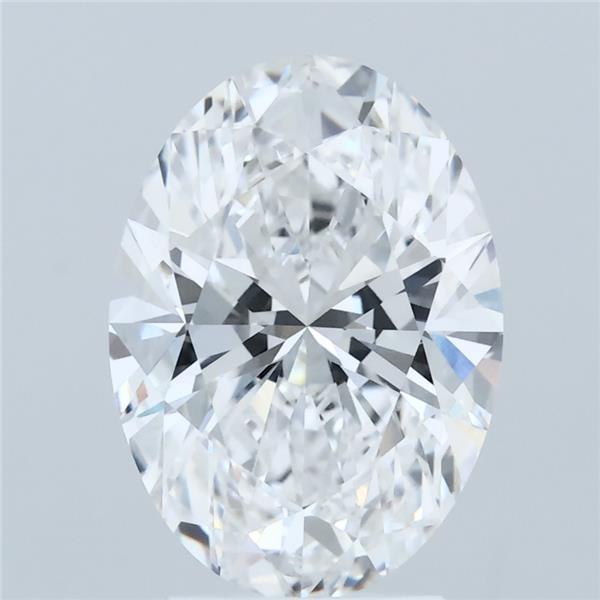 3.09ct Oval D VVS2 Lab Created Diamond