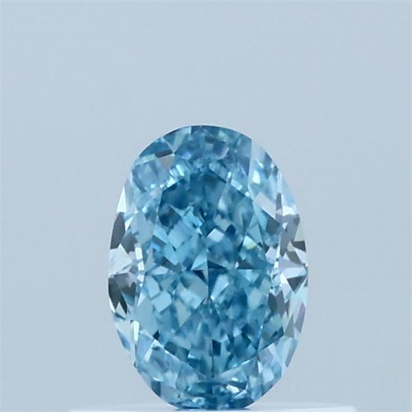 0.53ct Oval FANCY VIVID BLUE VVS2 Lab Created Diamond