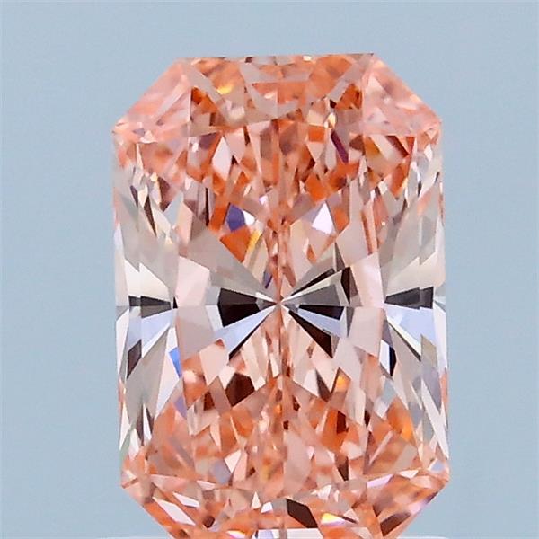 1.14ct Radiant FANCY VIVID PINK VS1 Lab Created Diamond