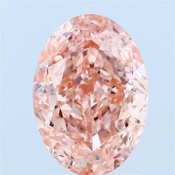 2.03ct Oval FANCY VIVID PINK VS1 Lab Created Diamond